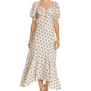 Ronny Kobo Miri Polka-Dot Silk Dress (NWT)